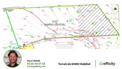 Terrain - 834 m²