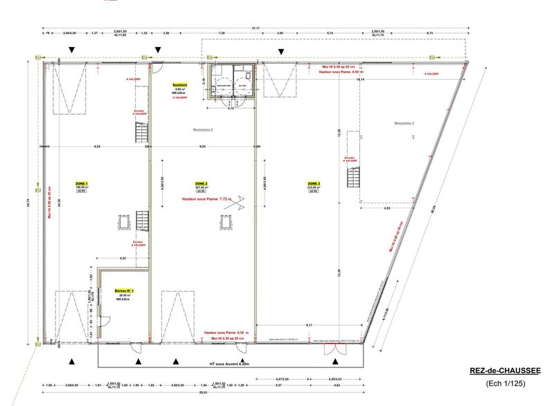 Local d'activités - 898 m²