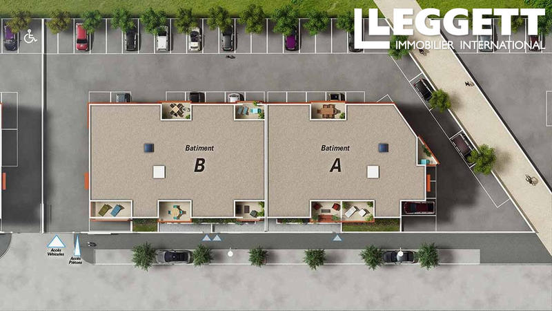 Appartement - 60 m² - 3 pièces