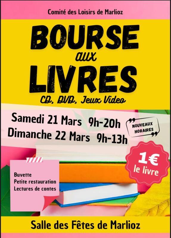 Bourse aux livres, dvd, cd, jeux vidéos