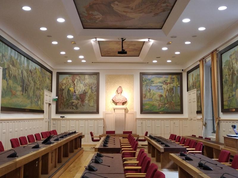 Visite Sandwich la Salle du Conseil Municipal de Béziers