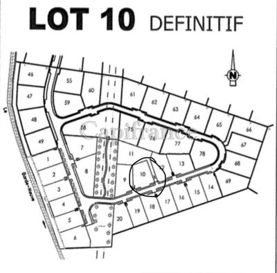 Terrain constructible - 750 m²