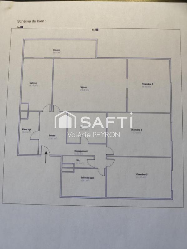 Appartement - 78 m² - 4 pièces