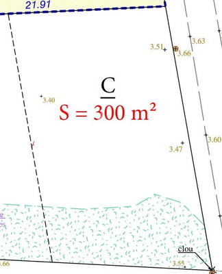 Terrain - 300 m²