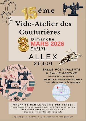 Vide atelier des couturières