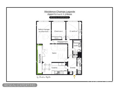 Appartement - 92 m² - 4 pièces