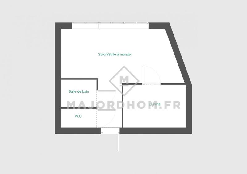 Appartement - 30 m² - 1 pièce