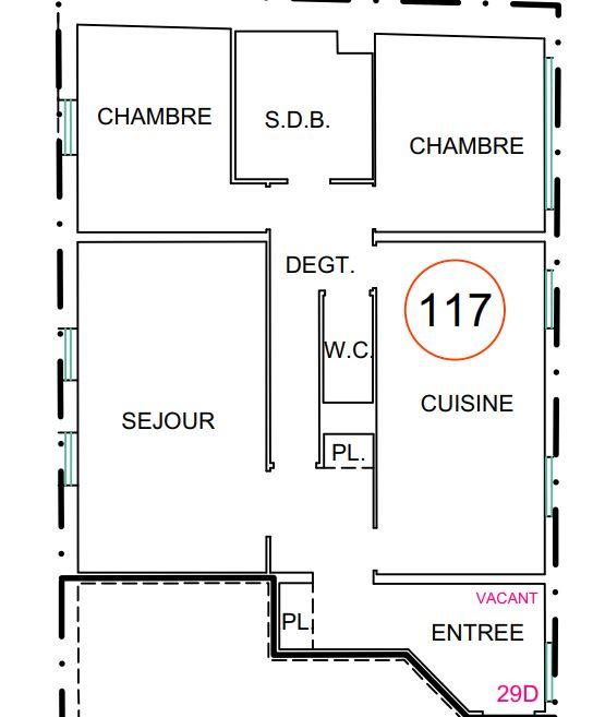 Appartement - 88 m² - 4 pièces