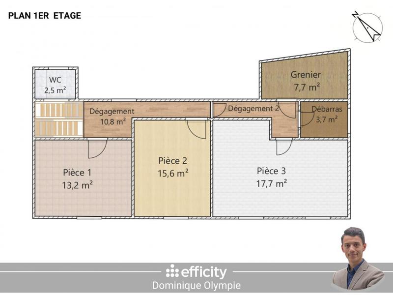 Immeuble - 220 m² - 13 pièces