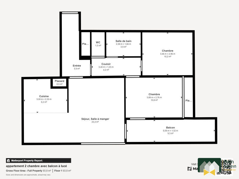 Appartement - 69 m² - 3 pièces