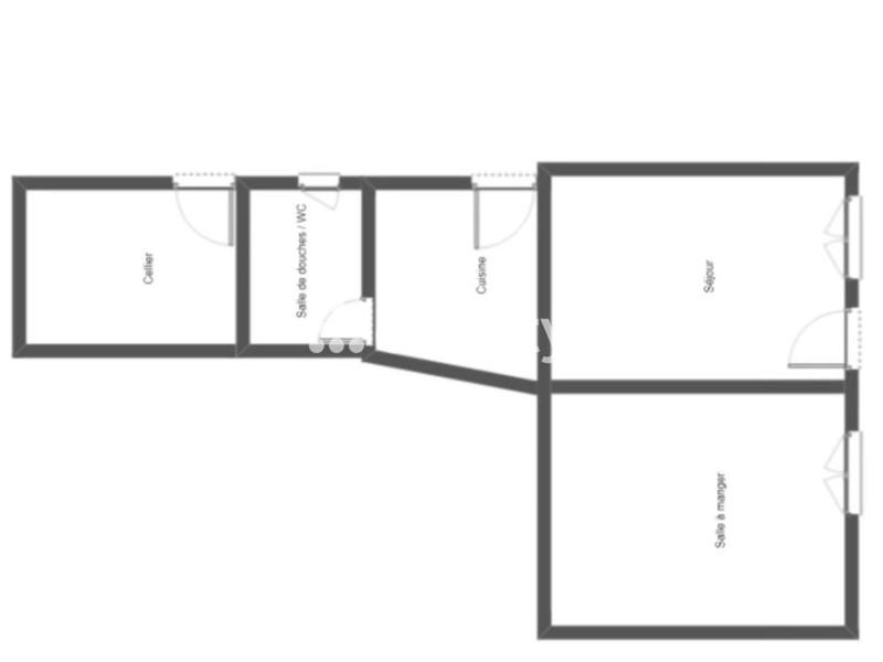 Maison de bourg - 80 m² - 4 pièces