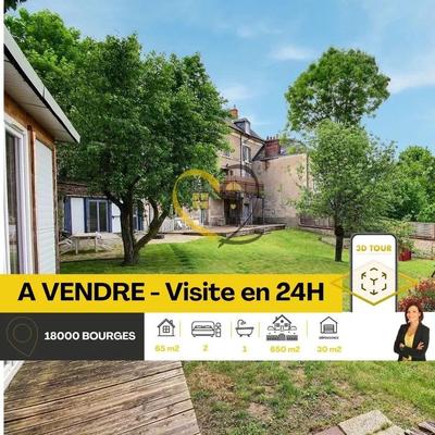 Maison - 65 m² - 3 pièces