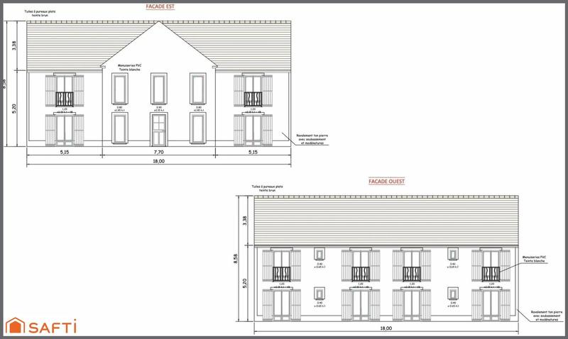 Appartement - 56 m² - 3 pièces