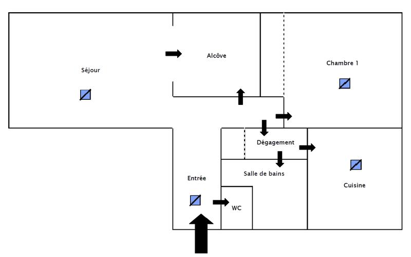 Appartement - 63 m² - 2 pièces