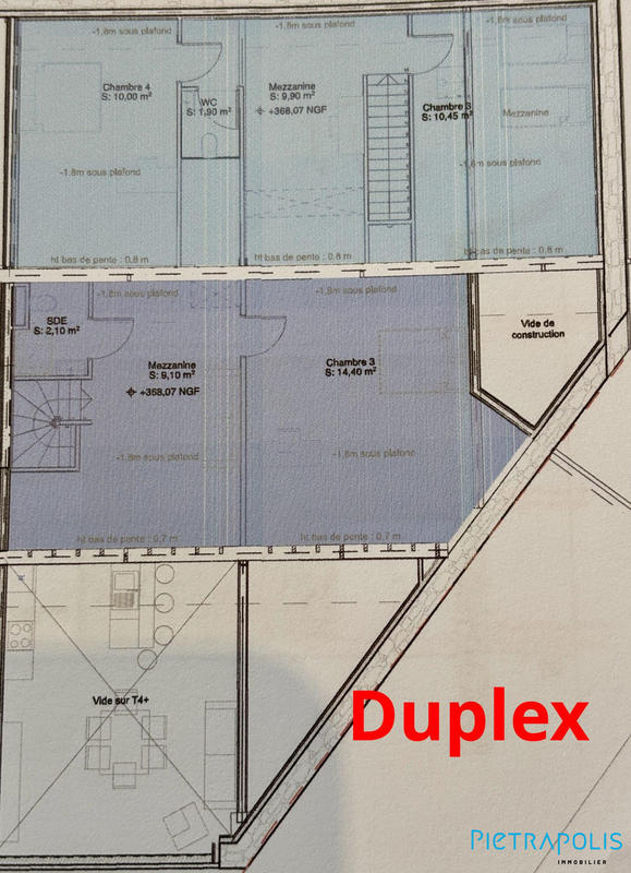 Appartement - 112 m² - 4 pièces