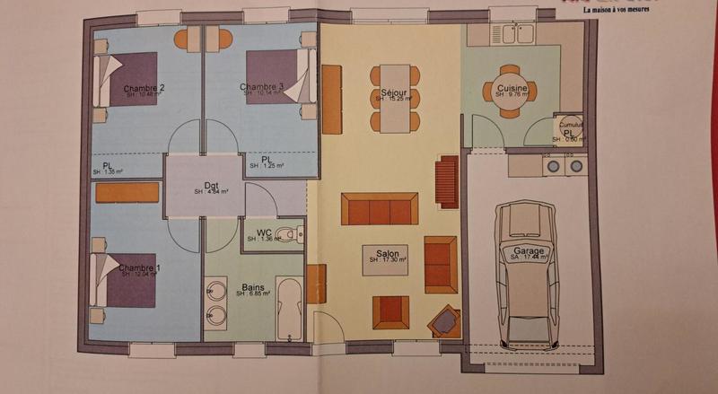 Maison - 92 m² - 5 pièces