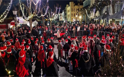 Feu d'artifice de Noël