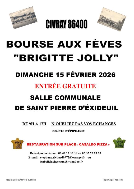 Bourse aux fèves "Brigitte Jolly"