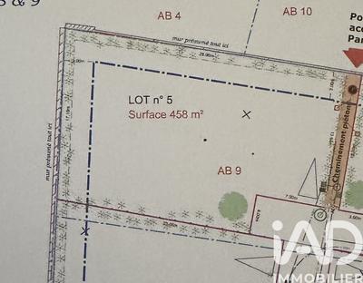 Terrain - 458 m²