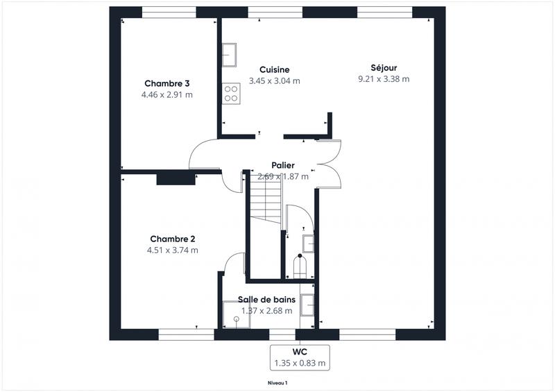 Maison - 135 m² - 4 pièces