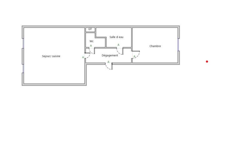 Appartement - 60 m² - 2 pièces