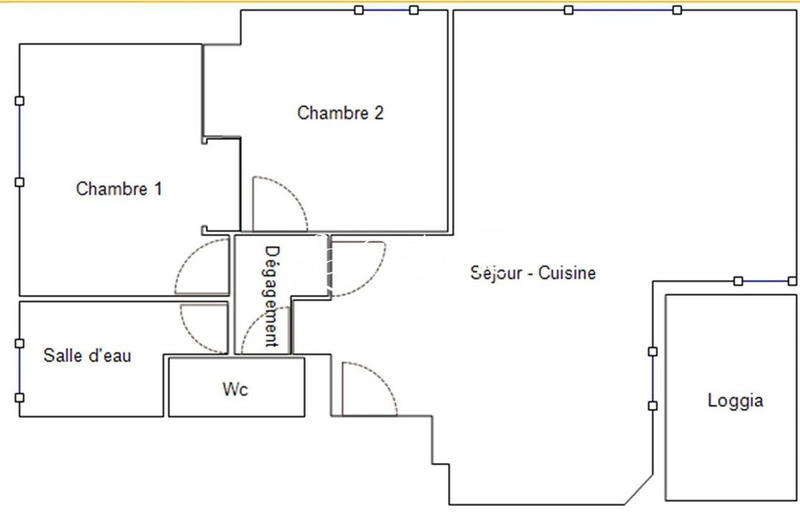 Appartement - 65 m² - 3 pièces