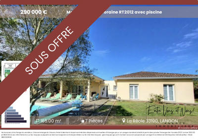 Maison contemporaine - 165 m² - 7 pièces