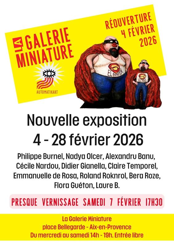 Presque vernissage à la Galerie Miniature