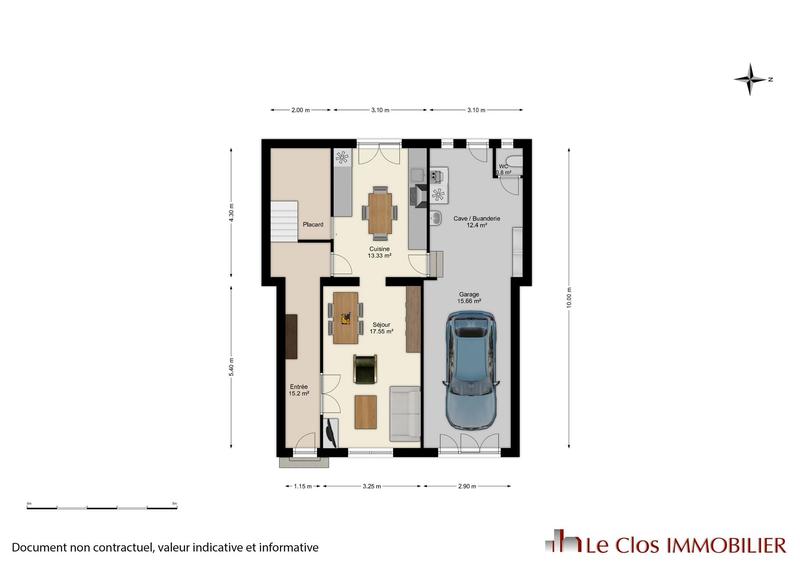 Maison - 100 m² - 5 pièces