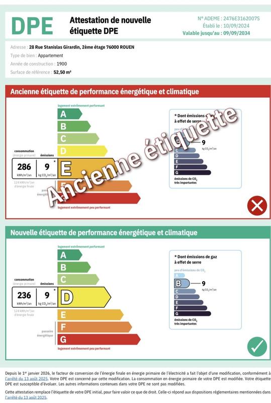 Appartement - 54 m² - 3 pièces