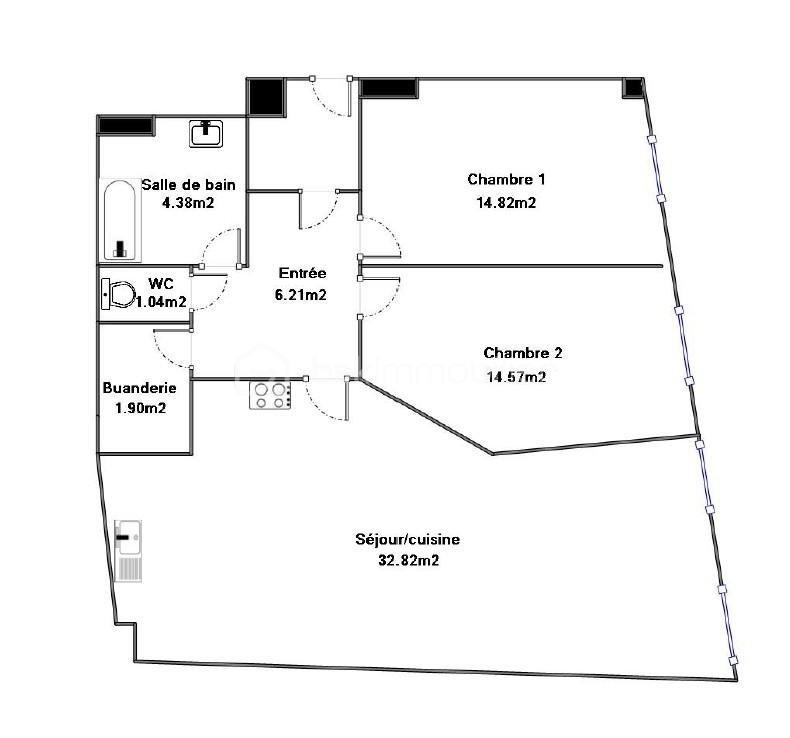 Appartement - 78 m² - 4 pièces