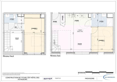 Duplex - 66 m² - 3 pièces