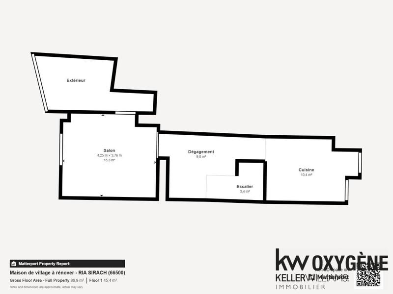 Maison de village - 53 m² - 3 pièces