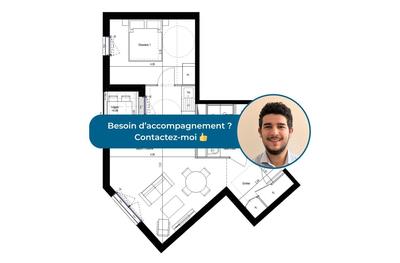 Appartement - 49 m² - 2 pièces