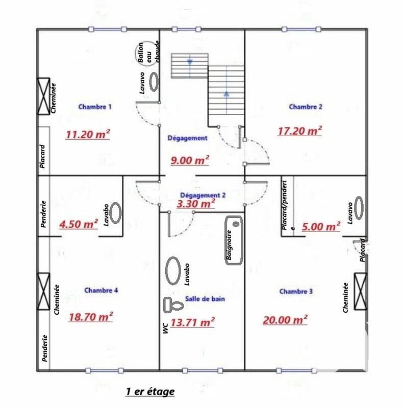 Maison de village - 207 m² - 6 pièces