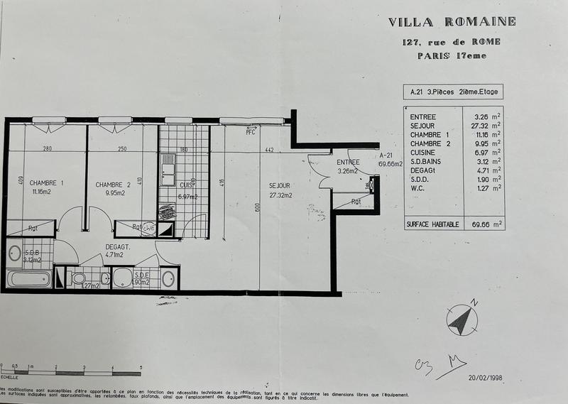 Appartement - 70 m² - 3 pièces