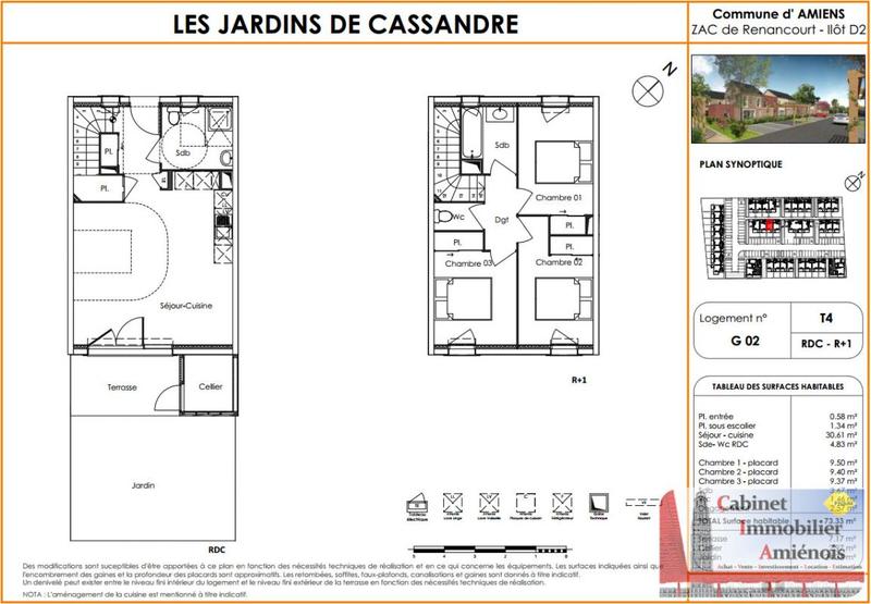 Maison - 74 m² - 4 pièces