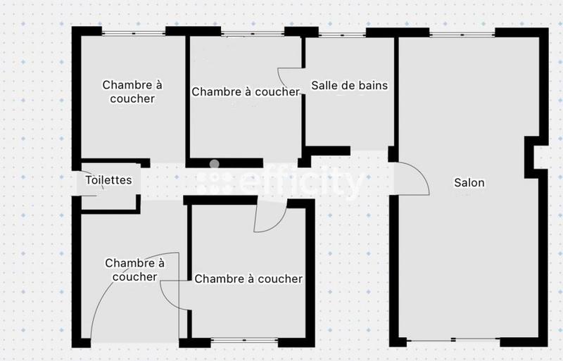 Appartement - 76 m² - 5 pièces