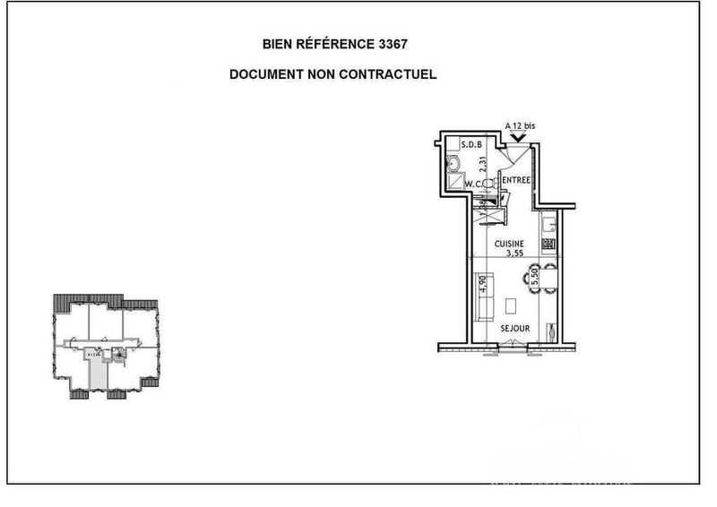 Studio - 28 m² - 1 pièce