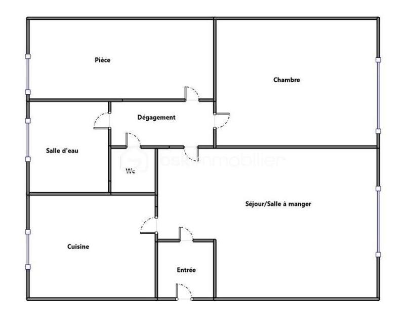 Pavillon - 50 m² - 3 pièces
