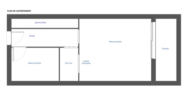 Appartement - 35 m² - 1 pièce