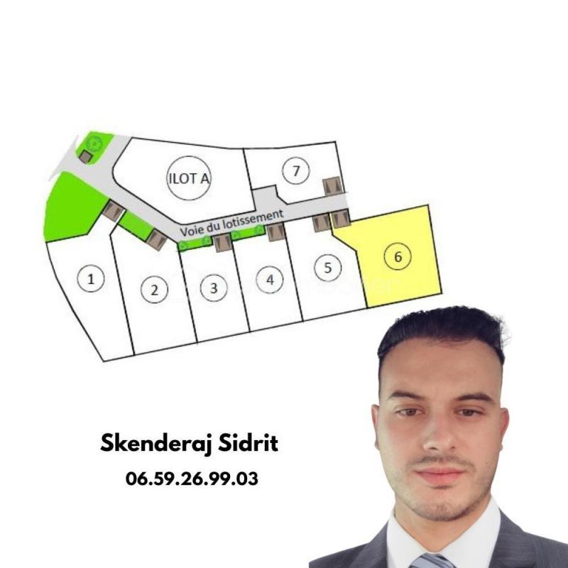 Terrain constructible - 695 m²