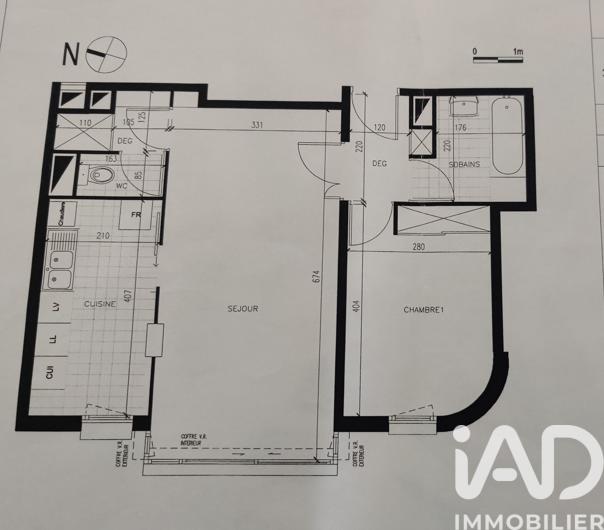 Appartement - 52 m² - 2 pièces