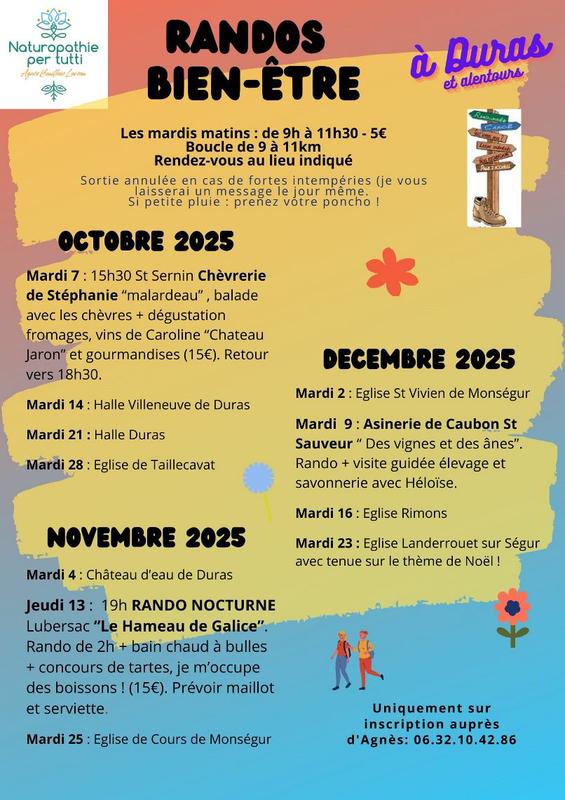 Rando marche sportive autour de Duras