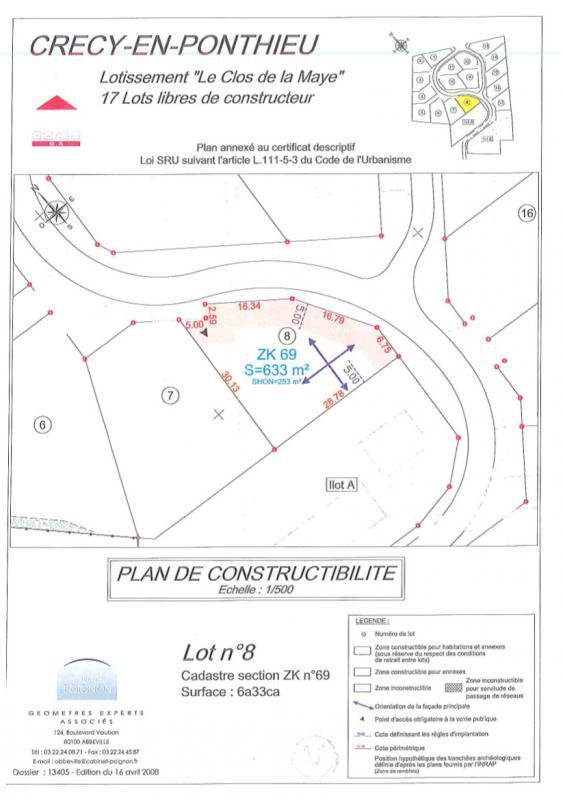 Terrain constructible - 633 m²