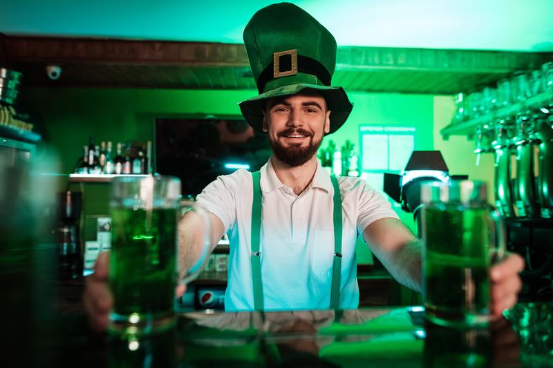 Fête de la Saint Patrick au café