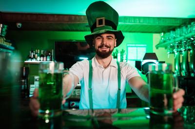 Fête de la Saint Patrick au café