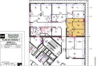 Bureau - 42 m² - 3 pièces