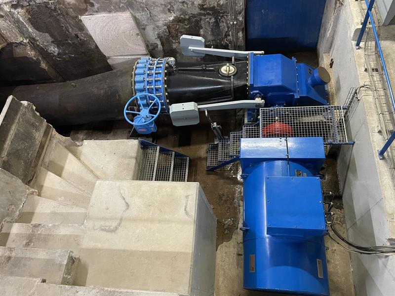 Visite de l'installation hydroélectrique de la Renardière