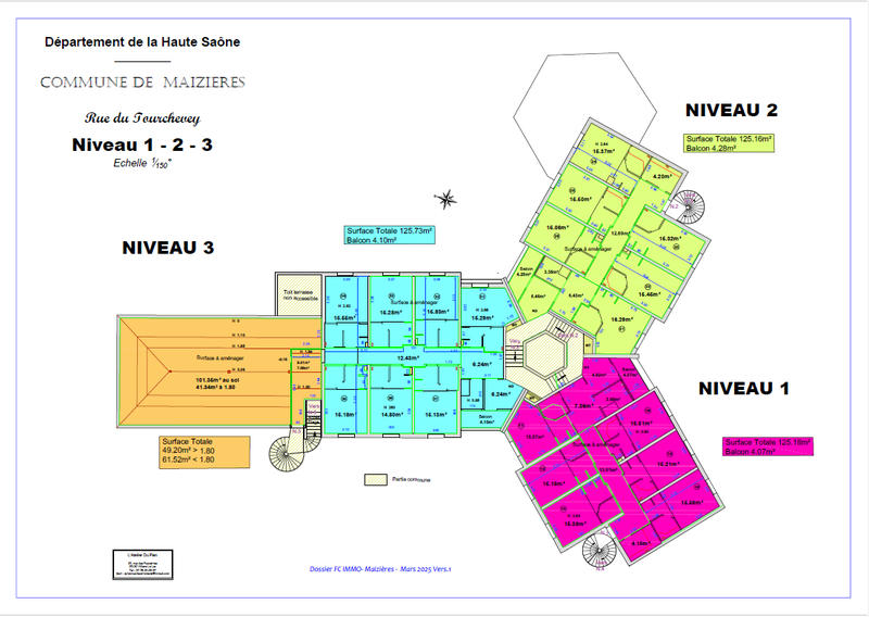 Appartement - 125 m² - 5 pièces
